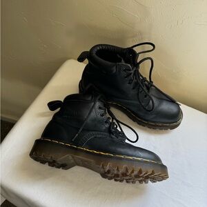 Vintage Y2K Dr. Martens 939 Black Leather 6-Eye Lace Up Boots-UK 5 Women's 7